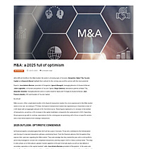 Retrospectiva de 2024 e perspectivas para 2025 no mercado de M&A e investimentos